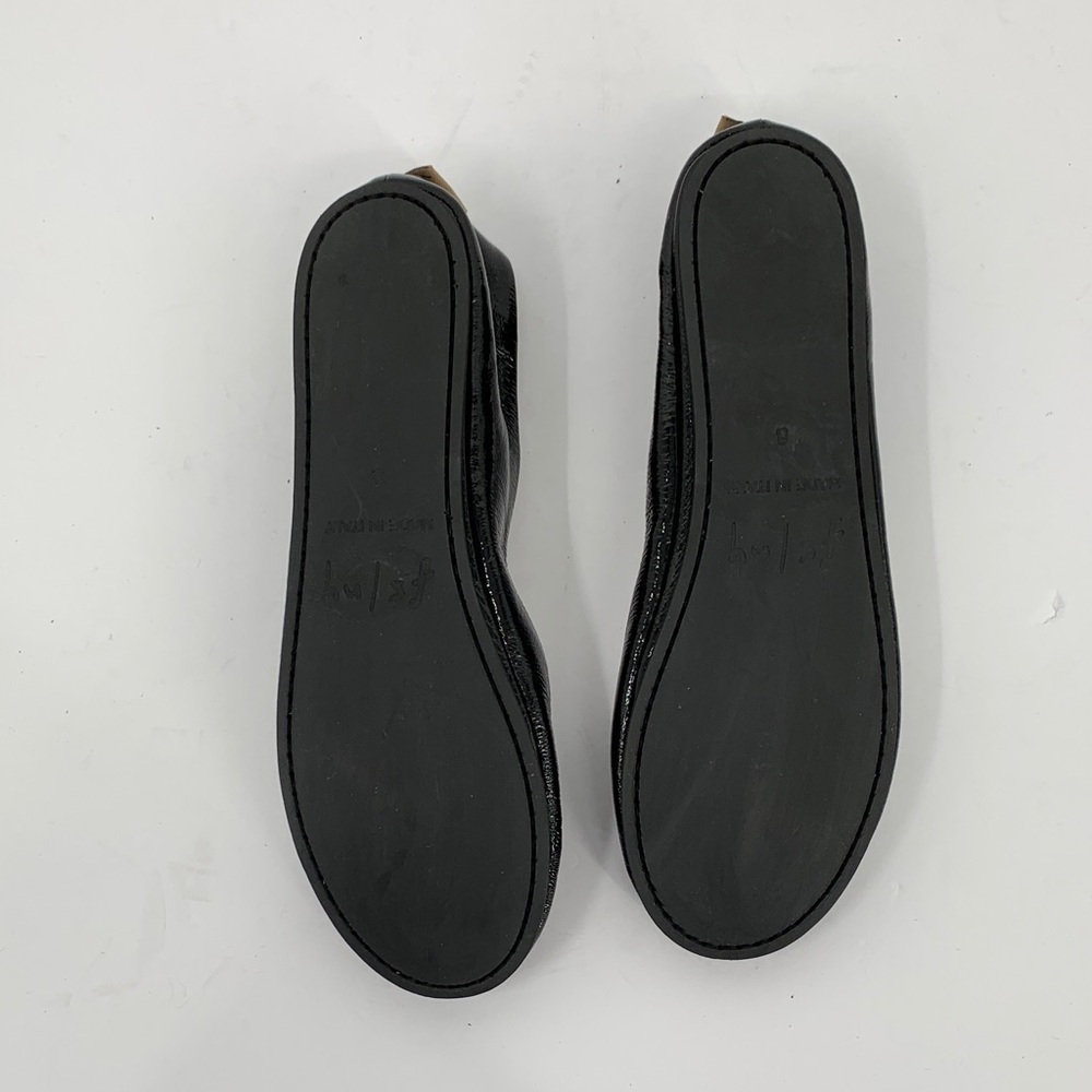FS/NY French Sole Sloop ballet flats black patent shoe Italy slip-on new 8 - Picture 6 of 6